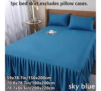 Copriletto Foglio Letto Gonna Doppio Pieno Regina King Size Decorazione Casa