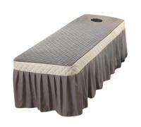 Copriletto for massaggio elastico, lenzuola con foro for il respiro, for salone(Grey)