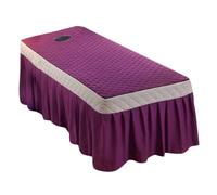 Copriletto for massaggio elastico, lenzuola con foro for il respiro, for salone(Purple)