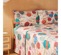 Copriletto in cotone Bassetti matrimoniale estivo Kyoto beige