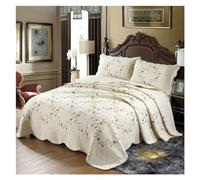Copriletto in Cotone da 3 Pezzi sul Letto in Stile Pastorale Francese, copriletto Estivo, copriletti matrimoniali e copriletti, Set di Biancheria da Letto