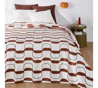 Copriletto in cotone ricamato, Nati Beige 230 x 250 cm