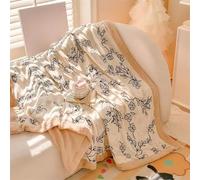 Copriletto in pelliccia sintetica, Coperta decorativa universale double face in lana di latte for tutte le stagioni, calda e soffice, morbida coperta for il letto(I,200 * 230cm)