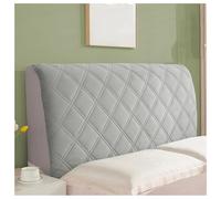 Copriletto ispessito, morbido, copertura per testiera, anticollisione, protezione universale per camere da letto moderne, grigio chiaro, 200 cm, elegante protezione per lo schienale per una maggiore