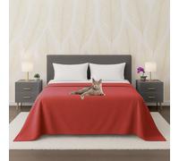 Copriletto Matrimoniale Cotone 100% Leggero Telo Antigraffio Leggero Estivo