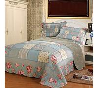 Copriletto Matrimoniale Cotone Trapuntato Copriletti Eleganti Patchwork Coperte Letto Federa Matrimoniali Coperta Di Cotone Stampa Trapunta, Matrimoniale,N-230X250CM