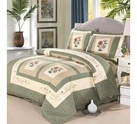 Copriletto Matrimoniale Cotone Trapuntato， Copriletti Eleganti Patchwork Coperte Letto Federa Matrimoniali Coperta Di Cotone Stampa Trapunta， Matrimoniale,PP-230X250CM