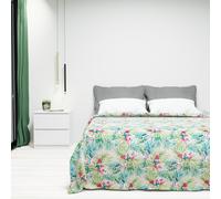 Copriletto Matrimoniale Estivo Singolo Piazza E Mezza Cotone Copritutto Fantasia