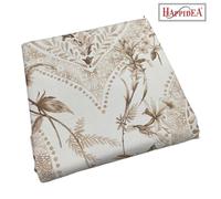 Copriletto Matrimoniale Happidea Azur Naturale Piquet Puro Cotone Made In italy