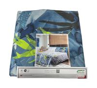 Copriletto Matrimoniale Happidea Teich Blu Piquet Puro Cotone Made In italy