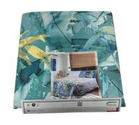 Copriletto Matrimoniale Happidea Teich Verde Piquet Puro Cotone Made In italy