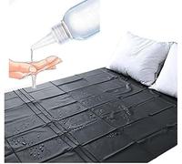Copriletto matrimoniale impermeabile + PVC, con Copertura materasso y 2,2 m*1,3 m Nero impermeabile e antiscivolo