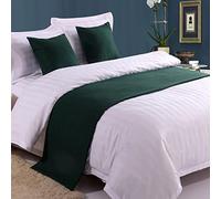 Copriletto Morbido Verde Senza Sbiadimento, Tinta Unita, Decorazione per la Casa, Sciarpe, alla Moda, per Soggiorno, Camera da Letto, Hotel, 210 x 50 cm