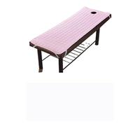 Copriletto per Lettino da Massaggio Lenzuolo da letto for tavolo da salone in tinta unita, materasso, colori vari, delicato sulla pelle, copriletto for trattamenti SPA e massaggi con foro(Pink,180x60c