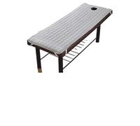 Copriletto per Lettino da Massaggio Lenzuolo da letto for tavolo da salone in tinta unita, materasso, colori vari, delicato sulla pelle, copriletto for trattamenti SPA e massaggi con foro(Gray,180x60c