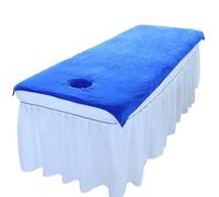 Copriletto per Lettino da Massaggio Lenzuolo di bellezza Lenzuola for salone di bellezza Lenzuola for massaggi Lenzuola morbide Lenzuola for spa Lenzuola for copriletto con foro(Blue,80X180CM)