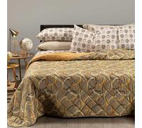 Copriletto Primaverile Ballon in Microfibra Caleffi Matrimoniale/Grigio