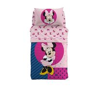 Copriletto Primaverile Singolo Minnie Smile in Cotone