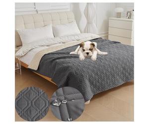 Copriletto Reversibile Impermeabile per Animali Lavabile Antiscivolo | Proteggi il tuo divano dagli animali - ideale per cani e gatti. Impermeabile e anti-macchia. Facile da pulire