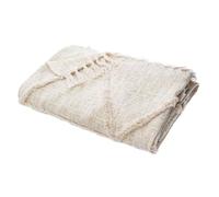 Copriletto "Shine" in cotone beige 130x180cm