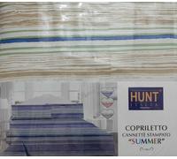 Copriletto singolo 1 piazza e mezzo matrimoniale in cotone canetè Hunt Summer