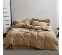 Copriletto Singolo Estivo Copriletto Matrimoniale Copriletti Matrimoniali Estivi Copri Letto Lino Copripiumino Federe Filato Di Cotone A Doppio Strato 60 Fili Morbido (Brown 2,1.5m/1.8m)