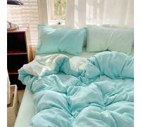 Copriletto Singolo Estivo Copriletto Matrimoniale Estivo Copriletti Matrimoniali Estivi Copri Letto Copripiumino Federa in Cotone 30 Fili Morbido Confortevole Traspirante (Teal,1.5m)