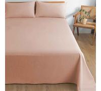 Copriletto Singolo Estivo Copriletto Matrimoniale Estivo Copriletti Matrimoniali Estivi Copri Letto Federa in Cotone 40 Fili Morbida Confortevole E Traspirante (Pink,120x230cm)