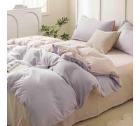 Copriletto Singolo Estivo Copriletto Matrimoniale Leggero Copriletti Matrimoniali Estivi Copri Letto Federa Copripiumino Cotone Fibra Lunga 60 Fili Processo Di Tintura Reattiva (Purple,1.2m)