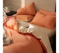 Copriletto Singolo Estivo Matrimoniale Copriletti Matrimoniali Estivi Copri Letto Federe E Copripiumini Cotone A Fibra Lunga 100 Fili Morbido E Traspirante (Orange,1.2m)