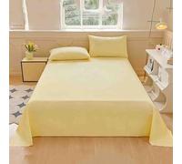 Copriletto Singolo Estivo Matrimoniale Leggero Copriletti Matrimoniali Estivi Bianco Federa Cotone Estate Dormitorio Singolo Per Studenti (Yellow,160x230cm)