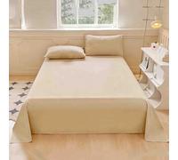 Copriletto Singolo Estivo Matrimoniale Leggero Copriletti Matrimoniali Estivi Bianco Federa Cotone Estate Dormitorio Singolo Per Studenti (Beige,120x230cm)