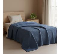 Copriletto Singolo Gabel Hugo Blu marino | Fresco Piquet Estivo