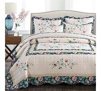 Copriletto Stampato Shabby Chic Patchwork, Copriletto Trapuntato In Microfibra Ultra Morbida Decorazioni Per La Casa Copriletto Trapuntato Set Di Biancheria Da Letto In 3 Pezzi Per Tutte Le Stagioni