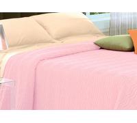 Copriletto Tinta Unita In Morbidissima Ciniglia A Onde 100% Cotone Vari Colori