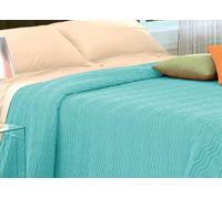 Copriletto Tinta Unita In Morbidissima Ciniglia A Onde 100% Cotone Vari Colori