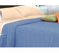 Copriletto Tinta Unita In Morbidissima Ciniglia A Onde 100% Cotone Vari Colori