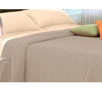 Copriletto Tinta Unita In Morbidissima Ciniglia A Onde 100% Cotone Vari Colori