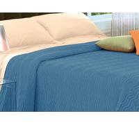 Copriletto Tinta Unita In Morbidissima Ciniglia A Onde 100% Cotone Vari Colori