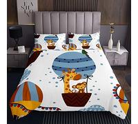 Copriletto trapuntato a forma di giraffa con motivo a pois per bambini ragazzi ragazze stile zoo 2 pezzi170X230cm