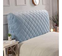 Copriletto Trapuntato All-inclusive Copri Testata In Legno Massello Letto Schienale Per Testate Comodino Decorazione Copertina Antipolvere Lavabile (Blu, 180 * 60cm)