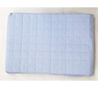 Copriletto Trapuntato Chromo Una Piazza, Mis. 170x265 cm, col. Celeste, Double Face, 100% Cotone, Primaverile 100gr/mq, Made in Italy