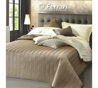 Copriletto Trapuntato Clio Trapuntino Una Piazza Double Face Beige Avorio Quilt