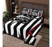 Copriletto trapuntato Marlin con bandiera americana con pesce spada trapuntato per bambini ragazzi ragazze pesca260x240cm