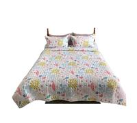 Copriletto Trapuntato Matrimoniale 180x220/220x240 cm Copriletto Trapuntato Stampato Floreale Sul Letto Stile Plaid Trapunta Estiva Coperta for Adulti (Senza Federa)(Color-G,180x220cm)