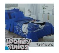 COPRILETTO TRAPUNTATO SINGOLO 100GR/MQ MICROFIBRA LOONEY TUNES GATTO SILVESTRO