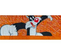COPRILETTO TRAPUNTATO SINGOLO 100GR/MQ MICROFIBRA LOONEY TUNES GATTO SILVESTRO