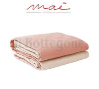 Copriletto trapuntato trapuntino double face letto singolo 1 piazza cipria