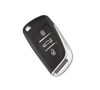 Coprilo Per Telecomando Con 3 Pulsanti + Chiave Non Tagliata Nera Per C2 6 407