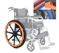 Coprimaniglia per sedia a rotelle (20-24 pollici), coprimaniglia in silicone antiscivolo e resistente all'usura, antiscivolo e resistente all'usura, per quattro stagioni,B